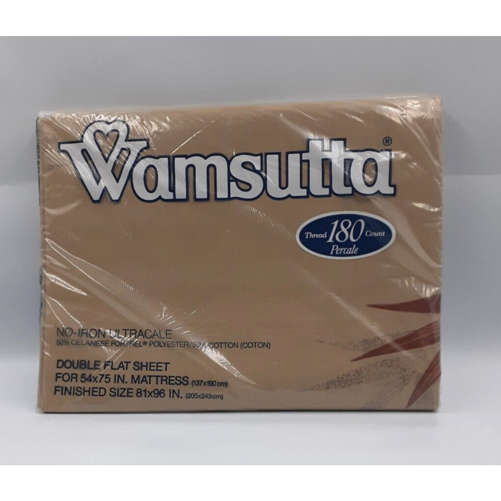 Vintage WAMSUTTA Bengal Full Flat Sheet Multicolor Print Made in USA NWT
